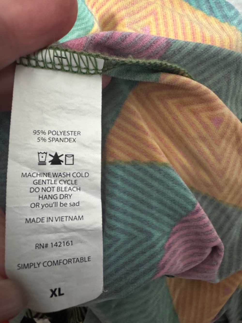 EUC Slinky! LuLaRoe Irma Colorful Geometric Pattern Tunic - Picture 7 of 8